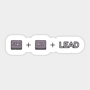 ctrl+alt+lead Sticker